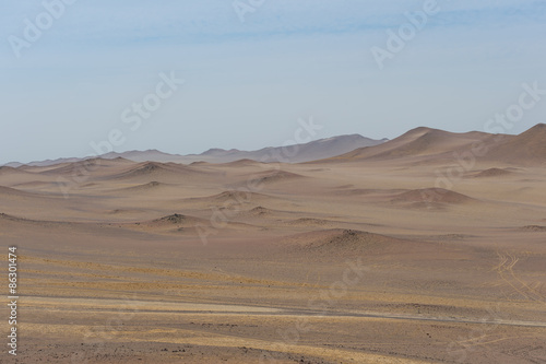 the Paracus National Reserve, Peru - Desert moutain view