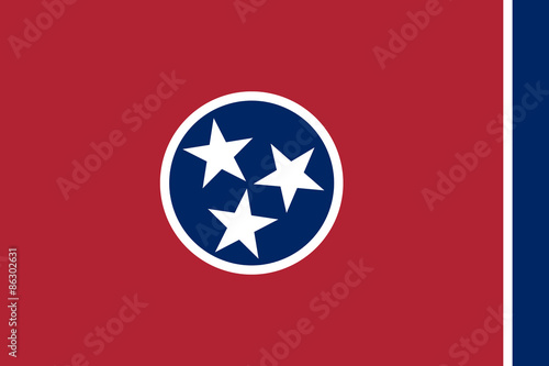 Tennessee Flag. photo