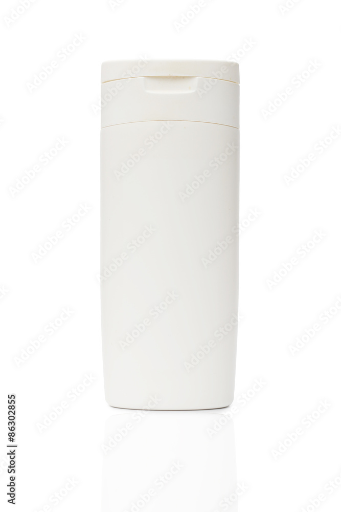 White plastic bottle