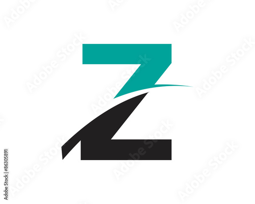 Free Download Z Letter Swoosh Modern Logo - GFXLoad