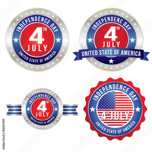 Happy Fourth of July badge