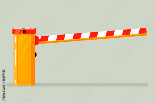 Road classical  barrier sign
