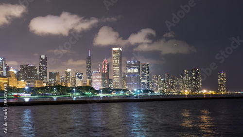 Wallpaper Mural Time Lapse of the Skyline of Chicago (North Part), IL, USA Torontodigital.ca