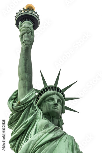 Statue of Liberty isolated on a white background © Victor Moussa