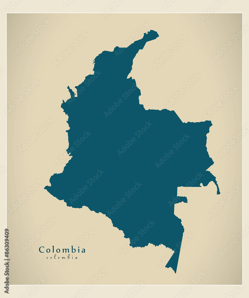 Modern Map - Colombia CO