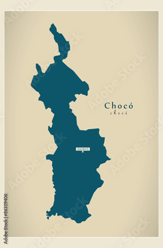 Modern Map - Choco CO photo