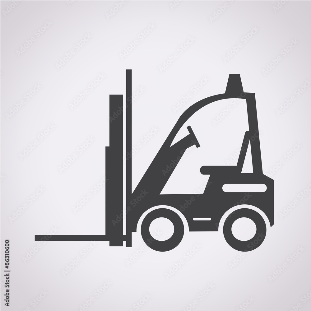 Fototapeta premium Forklift truck icon