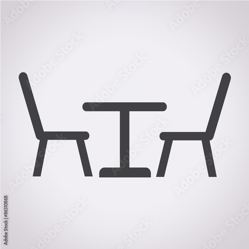 Table with chairs icon