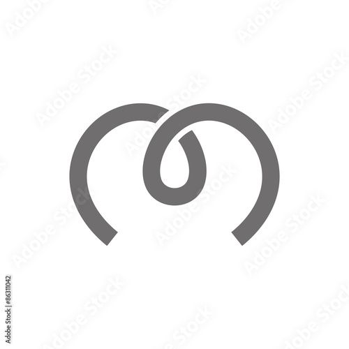 Letter M Logo Concept Icon. Vector