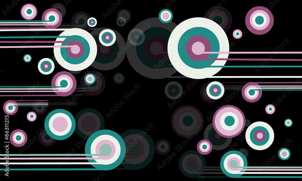 background with circles and lines