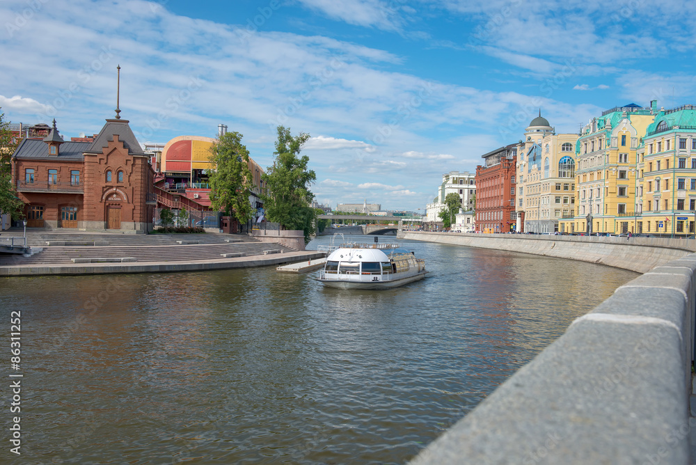 Fototapeta premium view on Vodootvodny Canal