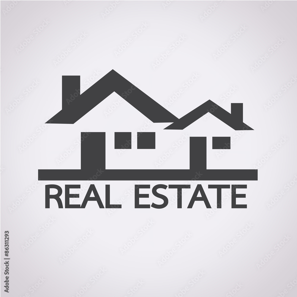 Real estate design icon Real estate design icon