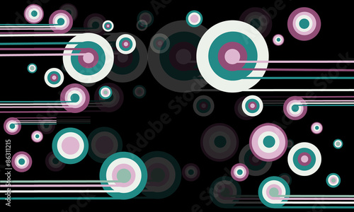 background with circles and lines