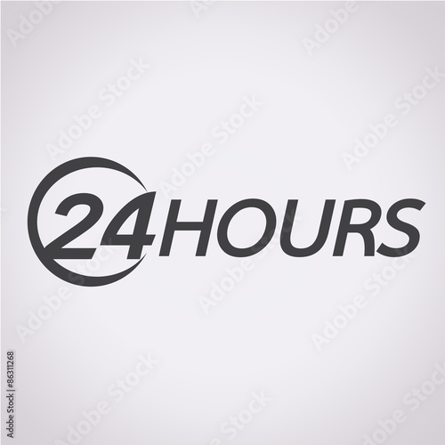 24 hours logo icon