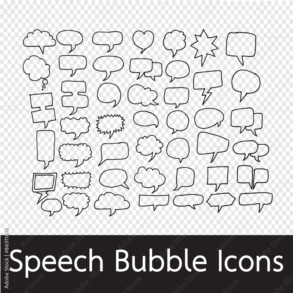 Speech Bubble hand drawn Speech Bubble hand drawn