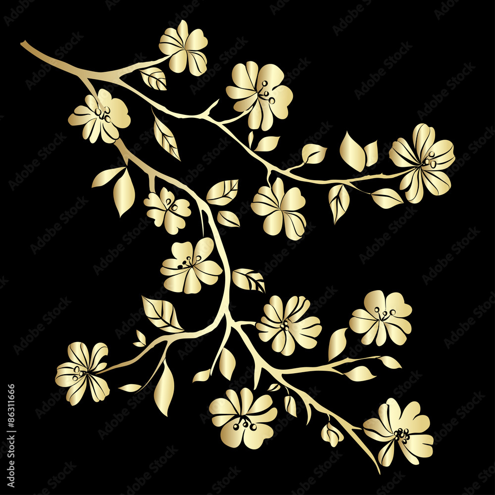 Fototapeta premium twig cherry blossoms