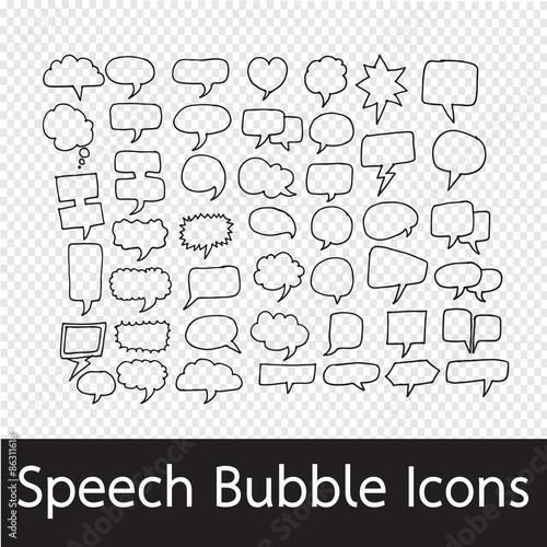 Speech Bubble hand drawn