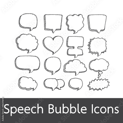 Speech Bubble hand drawn