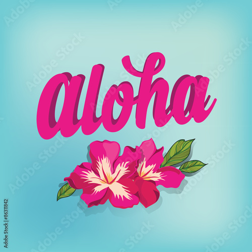 Summer poster.Typography vector.