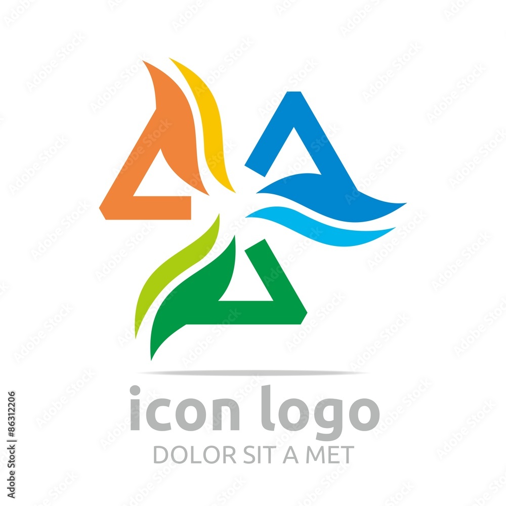 Logo Icon Shapes Design Symbol Abstract Vector Logo Icon Shapes Design Symbol Abstract Vector