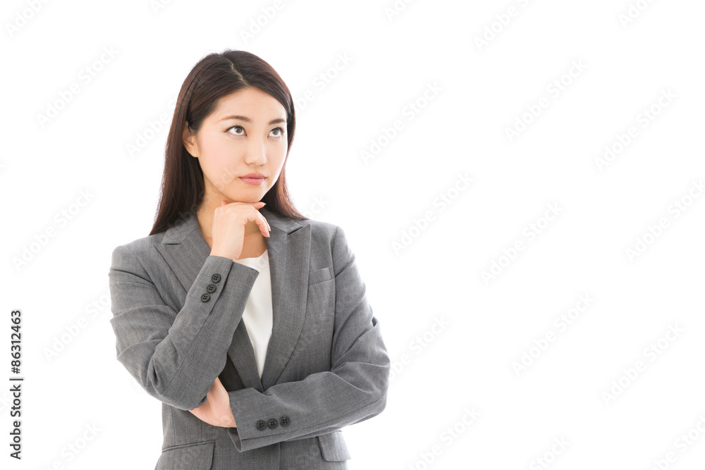 asian businesswoman isolated on white background asian businesswoman isolated on white background