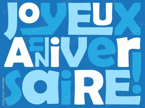 Carte JOYEUX ANNIVERSAIRE