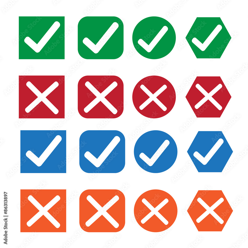 Check box icon set Check box icon set
