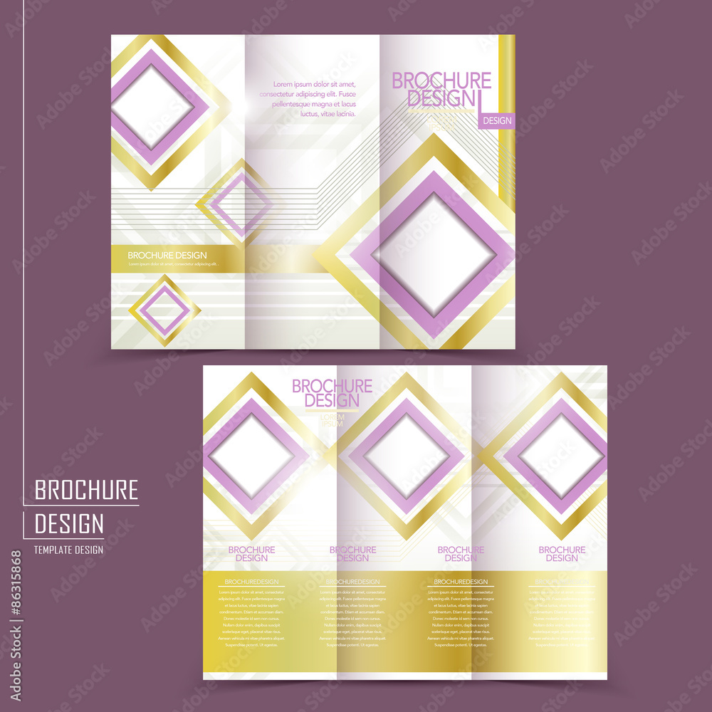 graceful tri-fold template design