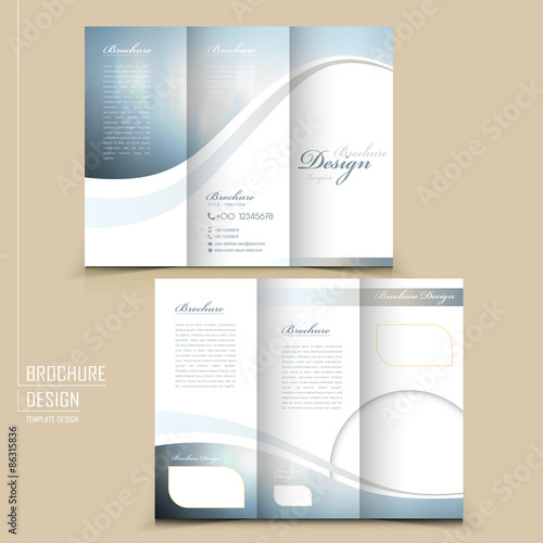 elegant tri-fold template design