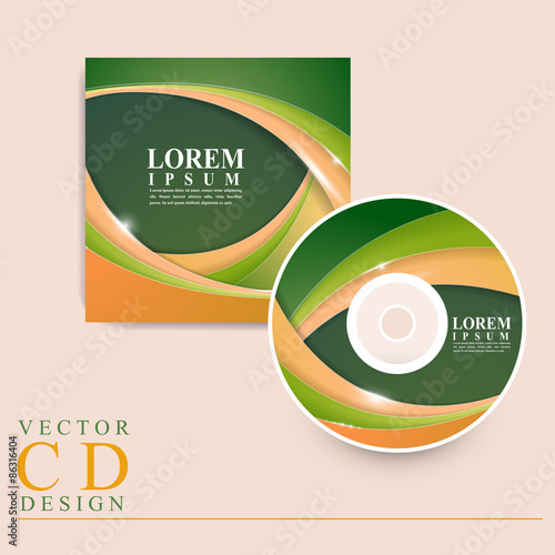 modern CD cover template design