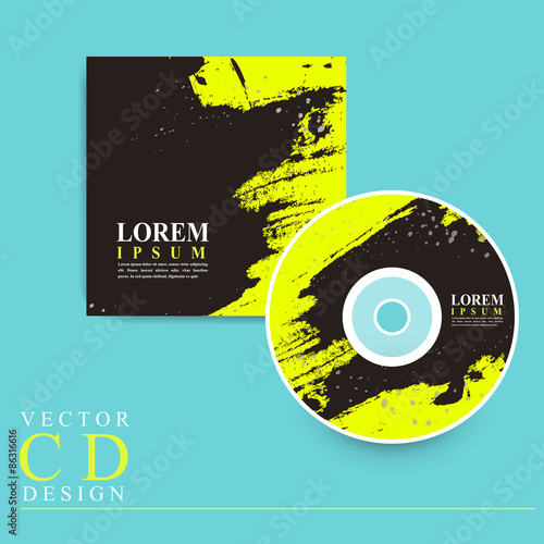 attractive CD cover template design