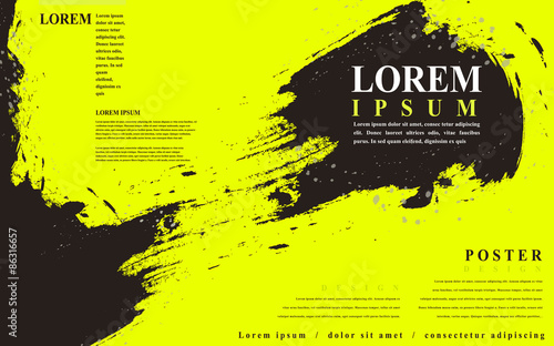 attractive poster template design