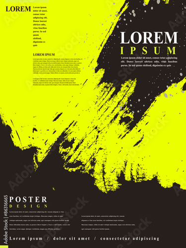 attractive poster template design