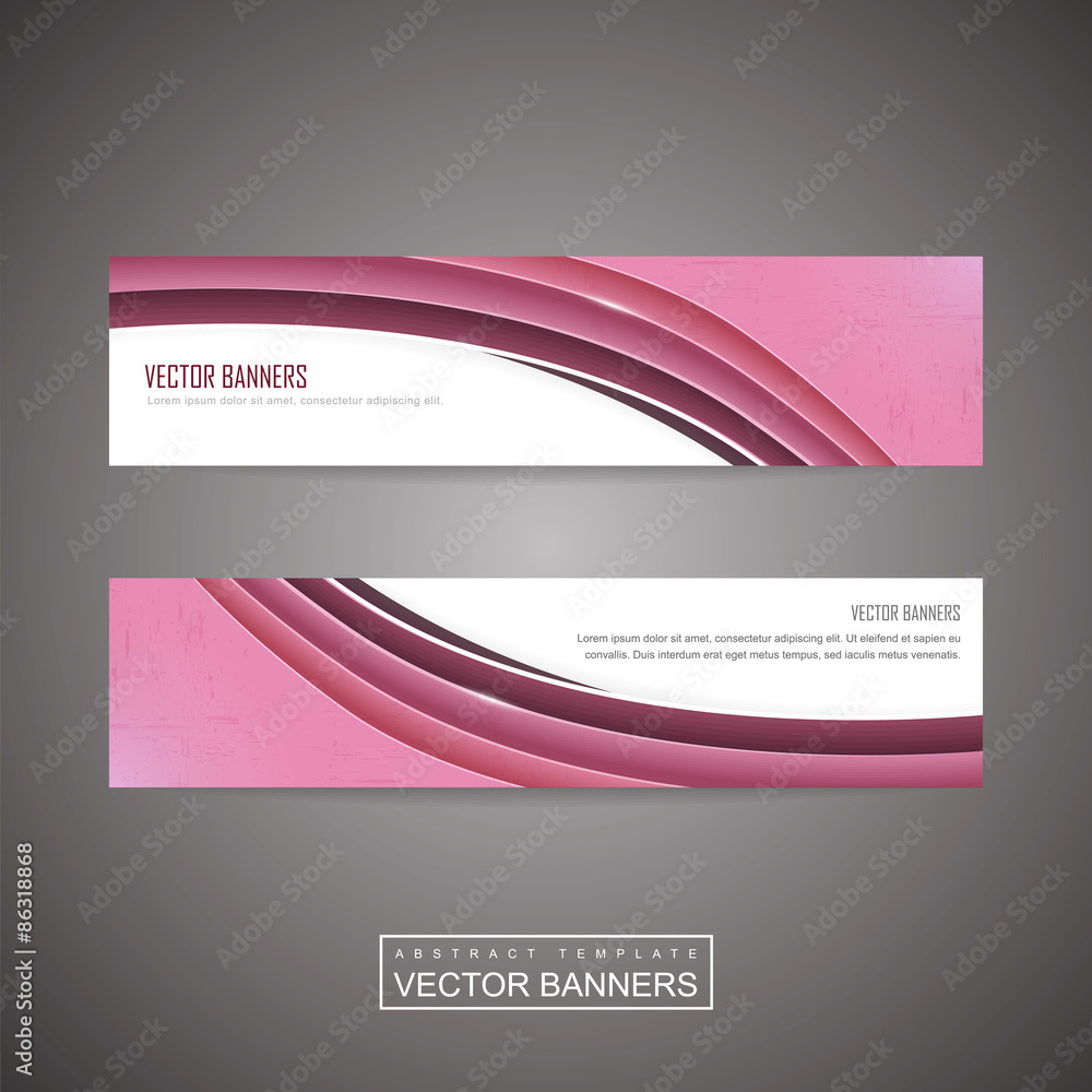 Fototapeta premium trendy banner template set design