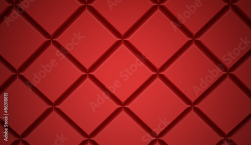 Red abstract cubes background