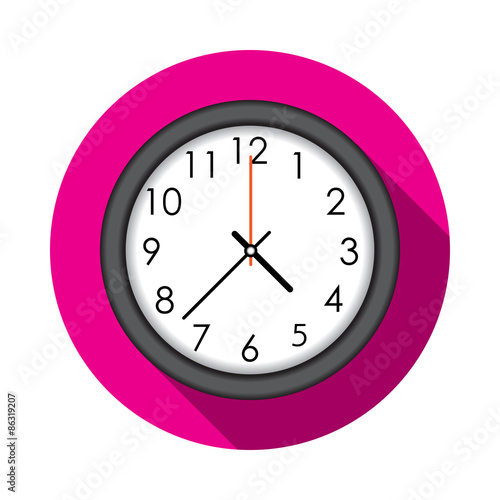 Clock icon. Vector illustration