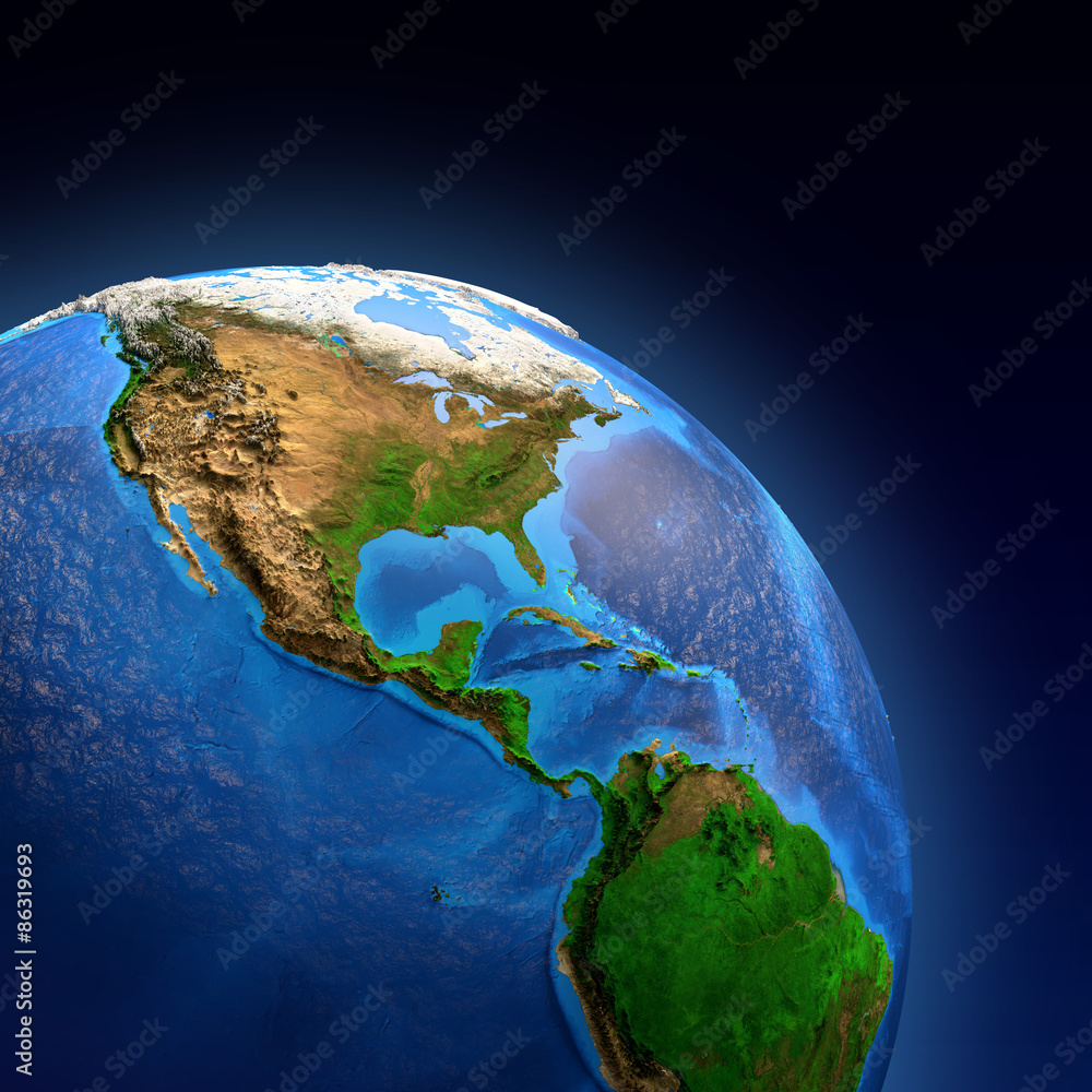 Fototapeta premium Planet Earth landforms