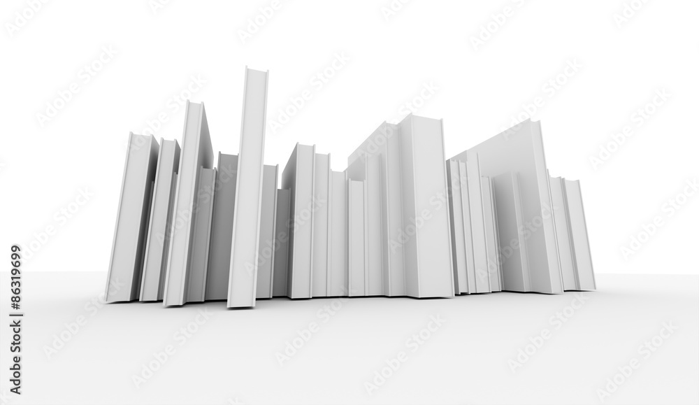 Black and white books concept Black and white books concept