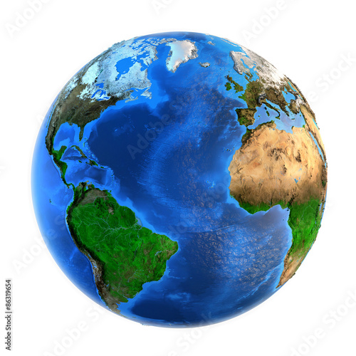 Fototapeta Naklejka Na Ścianę i Meble -  Planet Earth landforms