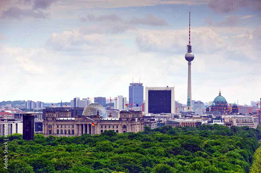 Naklejka premium berlin cityscape