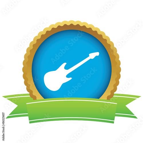 Guitar certificate icon