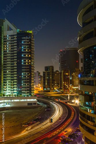 Nightlife in Dubai Marina. UAE. November 12  2012