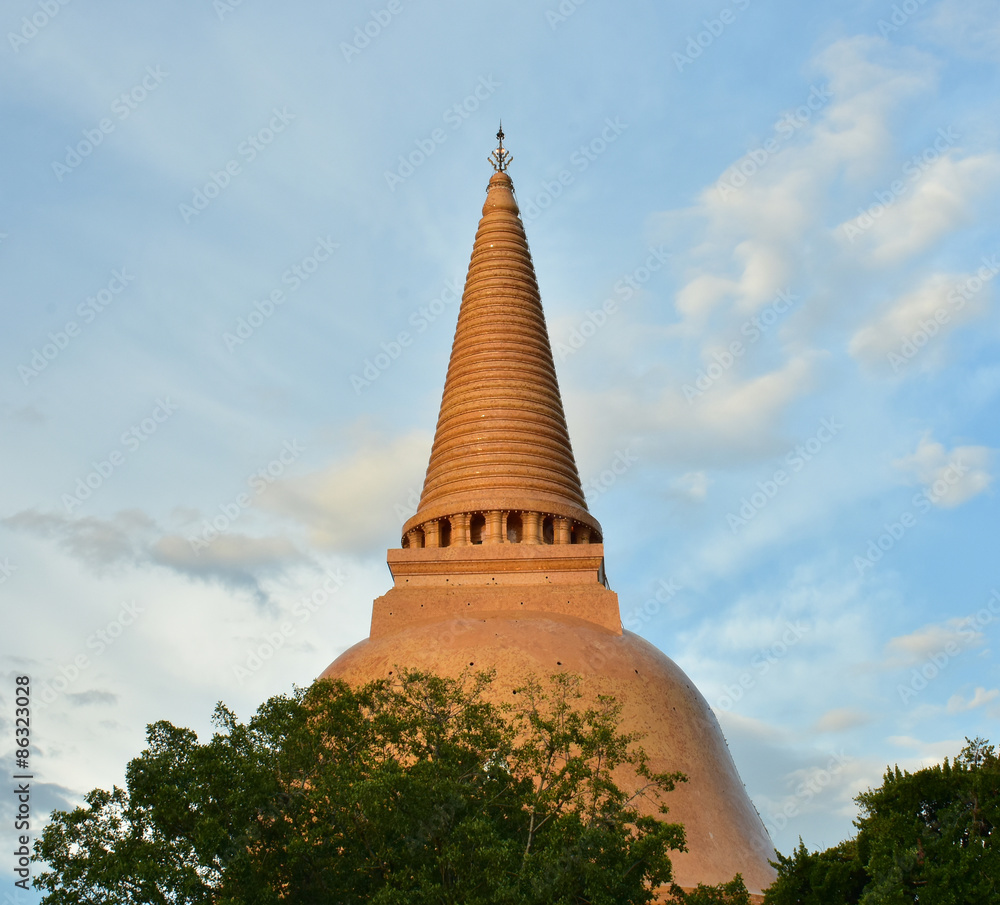 Phra Pathom Chedi temple in Nakhon Pathom Thailand