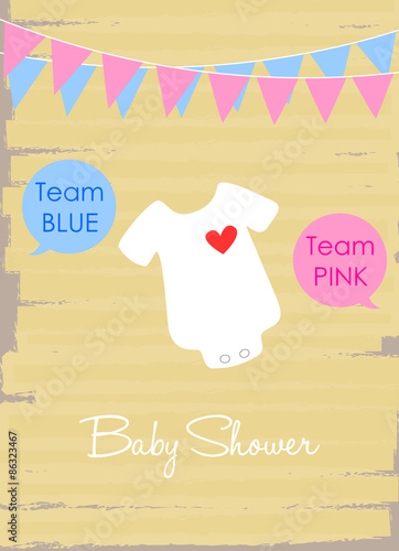 baby shower invitation card, wonder if it's a little boy or a girl