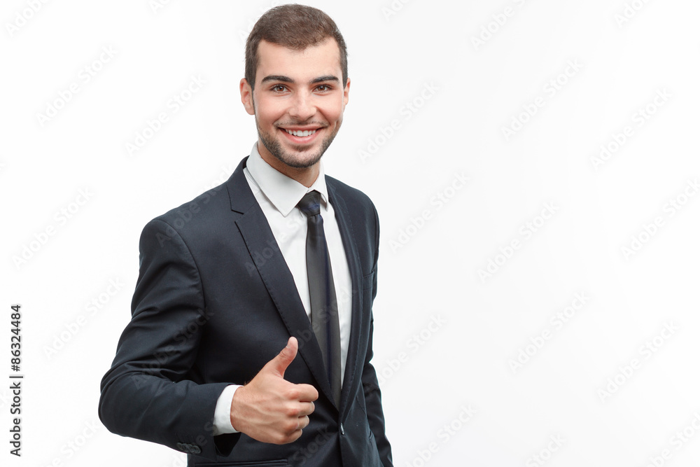 Handsome guy isolated on white Handsome guy isolated on white