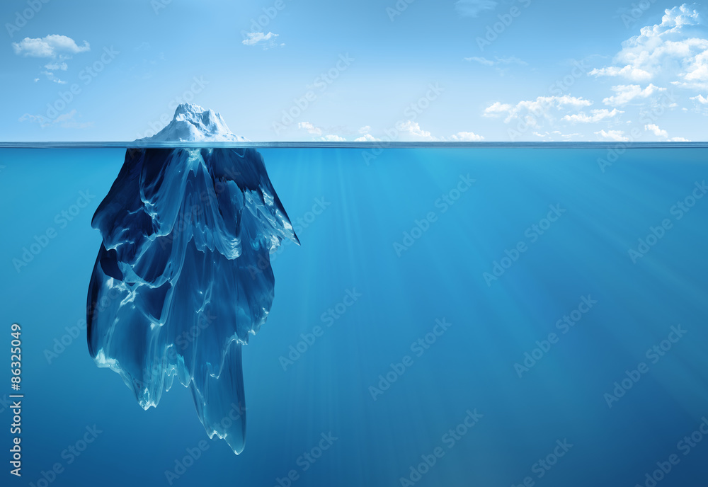 iceberg underwater Stock Photo | Adobe Stock
