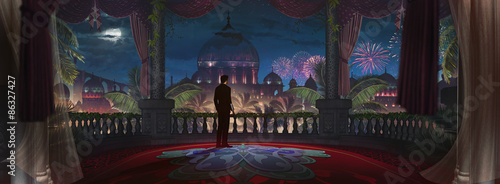 Tableau sur toile castel oriental