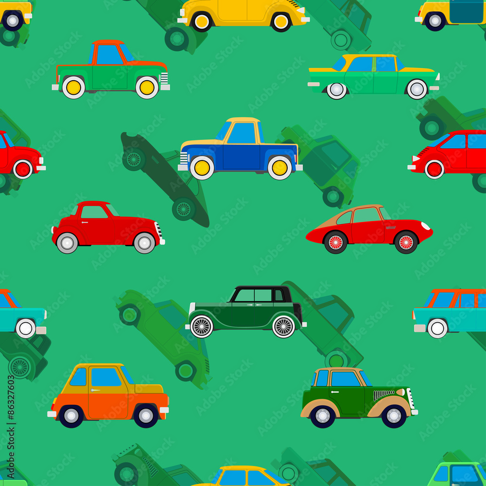 Naklejka premium wallpaper of cars.