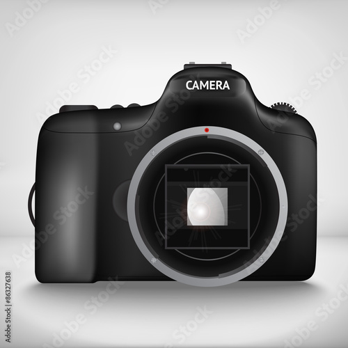 vector illustration of camera