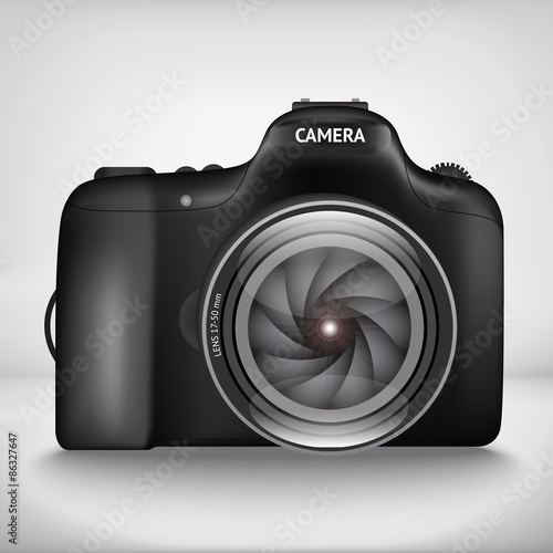 vector illustration of camera